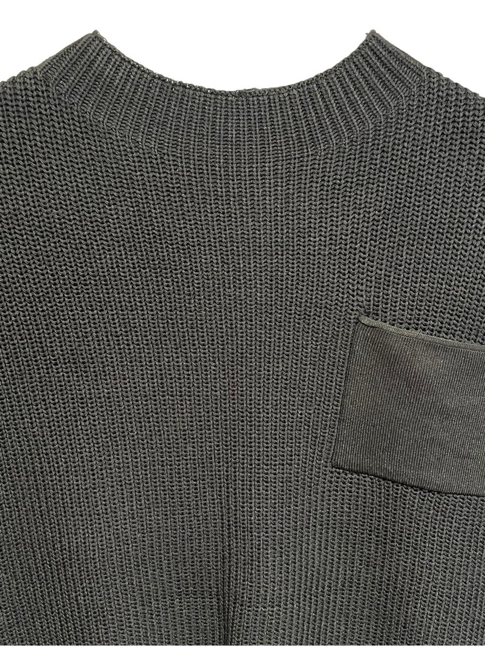 Black Knitted Short Sleeve Woman’s Sweater Top - Size Large - Picture 5 of 7